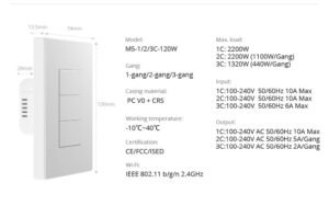 SONOFF SwitchMan Smart Wall Switch-M5 Matter (White) - Image 3